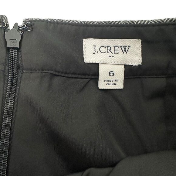 J. Crew Wool Blend Herringbone Skirt size 6 - Picture 4 of 8